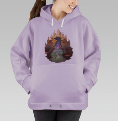 Neverland / Нетландия, Hoodie Oversize Fiolet