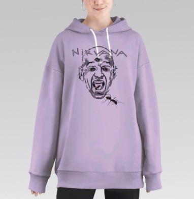 NIRVANA Красоты, Hoodie Long Oversize Fiolet