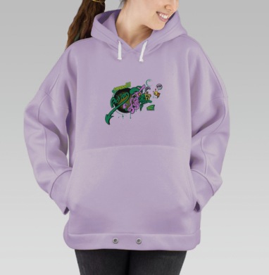 Octopus Direction / Режиссура Octopus, Hoodie Oversize Fiolet