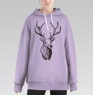 OhDeer / О, олень, Hoodie Long Oversize Fiolet