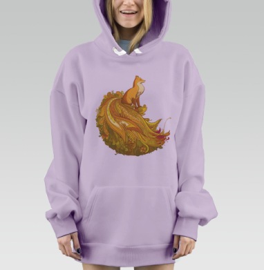 Peafox / Павлинолис, Hoodie Mjhigh Dig Mel, Fiolet, утепленная