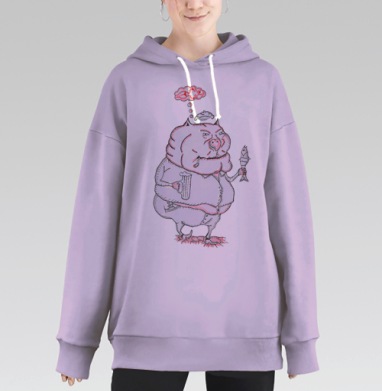 Пивник, Hoodie Long Oversize Fiolet