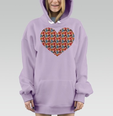 Retro / Ретро, Hoodie Mjhigh Dig Mel, Fiolet, утепленная