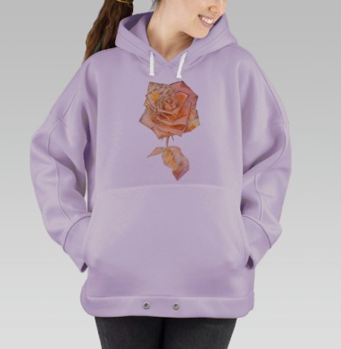 Роза, Hoodie Oversize Fiolet