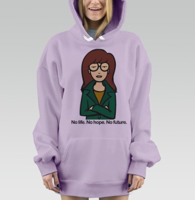 Самоделка, Hoodie Mjhigh Dig Mel, Fiolet, утепленная