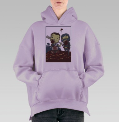 Самоделка, Hoodie Oversize Fiolet, утепленная