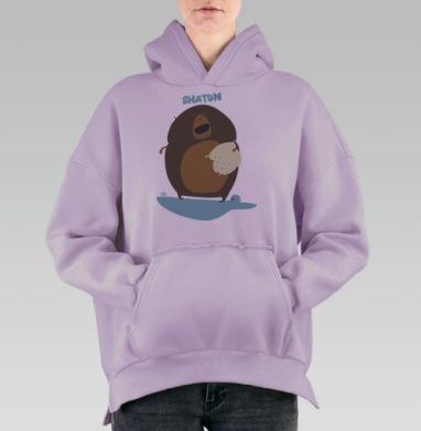 SHATUN / ШАТУН, Hoodie Oversize Fiolet, утепленная