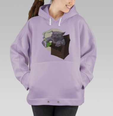 Shredingers cat free / Свободу коту Шрёдингера, Hoodie Oversize Fiolet