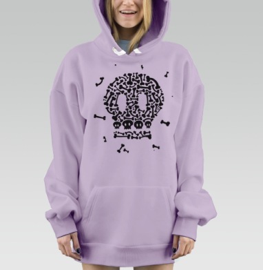 СКАЛСЭНДБОУНС, Hoodie Mjhigh Dig Mel, Fiolet, утепленная