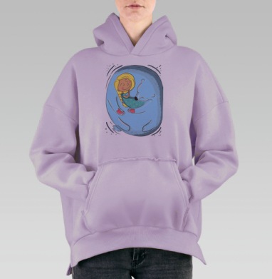 Спящие, Hoodie Oversize Fiolet, утепленная