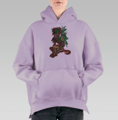 Старый Койот, Hoodie Oversize Fiolet, утепленная