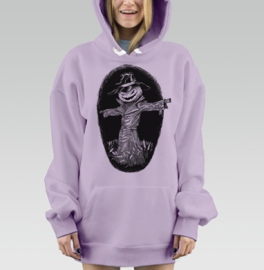 Сюрреалистичный арт с рыбаком и глазом, Hoodie Mjhigh Dig Mel, Fiolet, утепленная