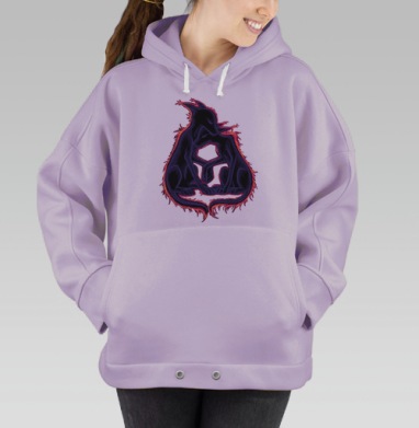 Тепло, Hoodie Oversize Fiolet