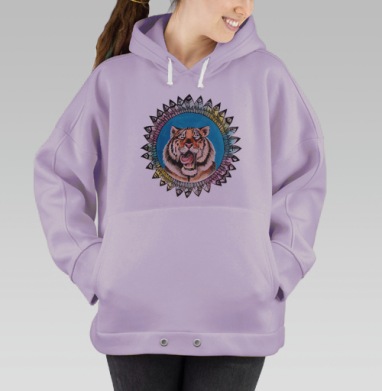 ТИГР, Hoodie Oversize Fiolet