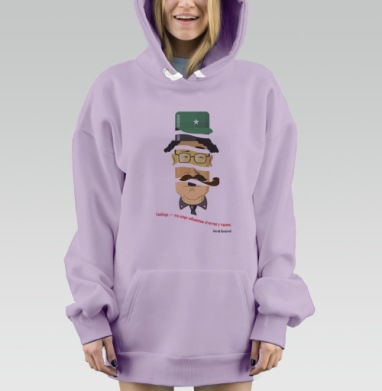 ТИРАН, Hoodie Mjhigh Dig Mel, Fiolet, утепленная