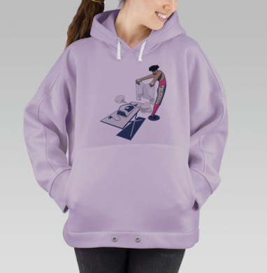 Тореадор гладит рубашку, Hoodie Oversize Fiolet