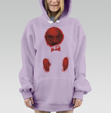 Усатый, Hoodie Mjhigh Dig Mel, Fiolet, утепленная