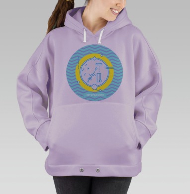 VARENYE T-SHIRT LETTER A / ФУТБОЛКА ВАРЕНЬЕ С БУКВОЙ А, Hoodie Oversize Fiolet