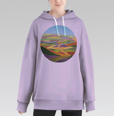 Вперед в будущее, Hoodie Long Oversize Fiolet