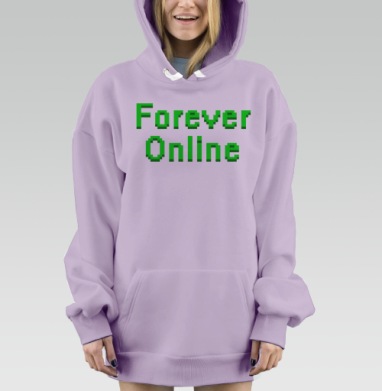 Всегда Онлайн, Hoodie Mjhigh Dig Mel, Fiolet, утепленная
