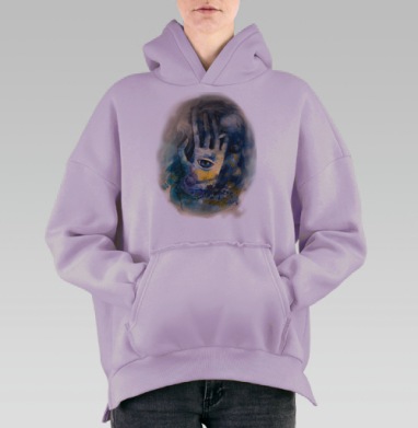 Хамса, Hoodie Oversize Fiolet, утепленная