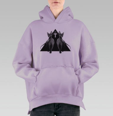 Я - Мистический, Hoodie Oversize Fiolet, утепленная