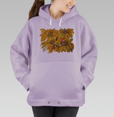 Яркое настроение, Hoodie Oversize Fiolet