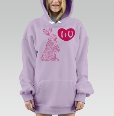 Зайка, Hoodie Mjhigh Dig Mel, Fiolet, утепленная