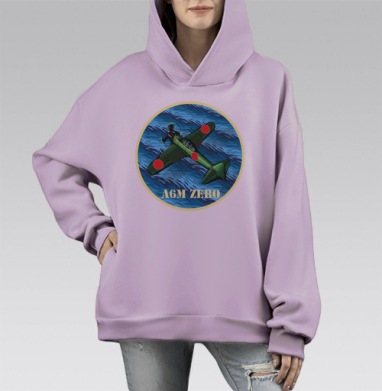 Zero / Зеро, Hoodie Mono Fiolet, оверсайз, утепленная