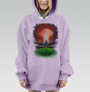 Зима. Теория большого взрыва., Hoodie Mjhigh Dig Mel, Fiolet, утепленная