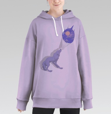 зов, Hoodie Long Oversize Fiolet