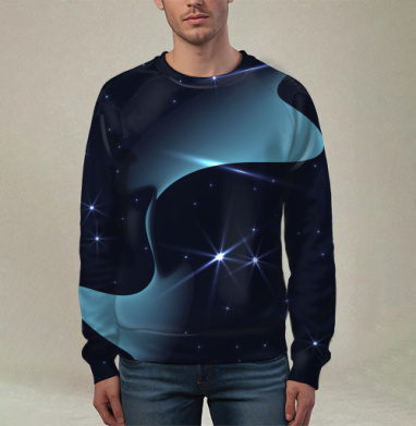 Космическая музыка., Свитшот мужской 3D