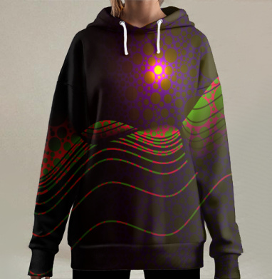 Гипнотический сон., Hoodie Long Oversize 3D