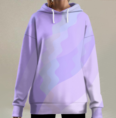 Мечтательное настроение., Hoodie Long Oversize 3D
