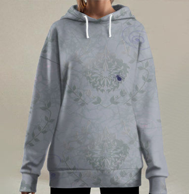Декор., Hoodie Long Oversize 3D